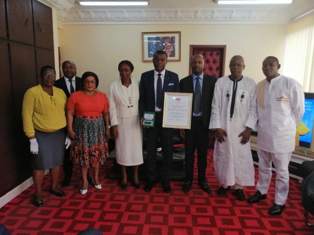 M.ELOUNDOU AYISSI, Lauréat du prix sous régional des meilleures pratiques communales 2019